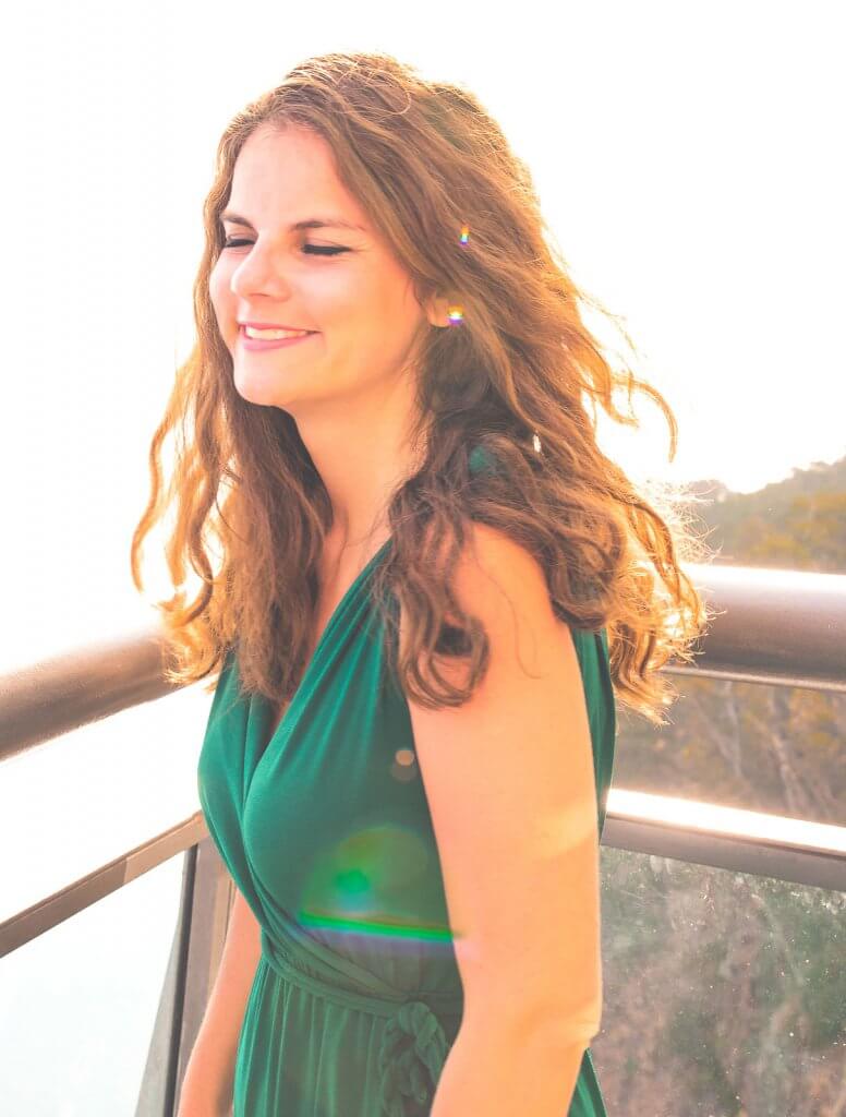 Stefffa auf dem Cabo Girao auf Madeira