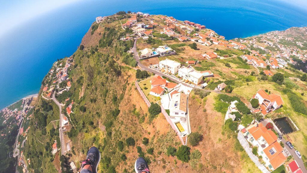 Paragliding in Calheta auf Madeira