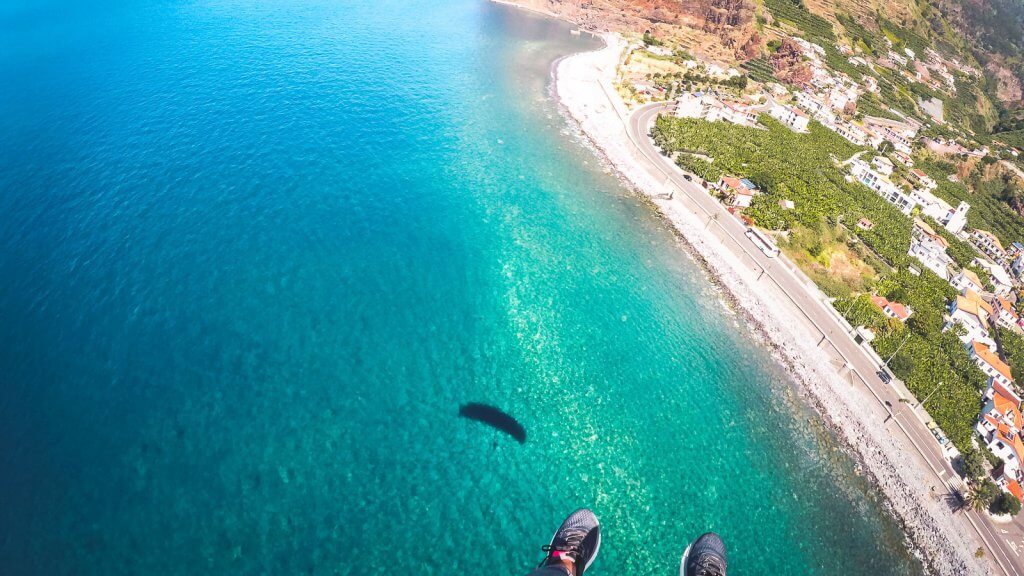 Paragliding in Calheta auf Madeira