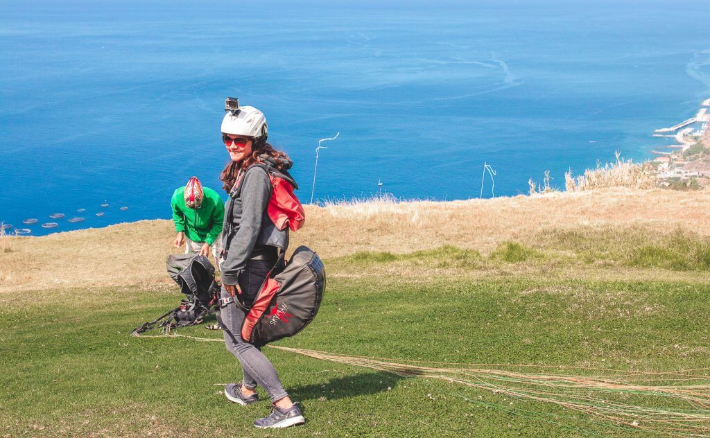 Paragliding in Calheta auf Madeira