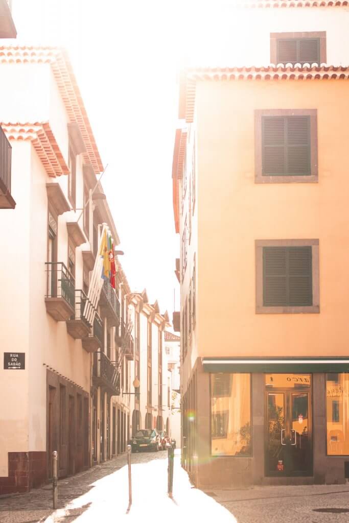 Gasse in Funchal auf Madeira