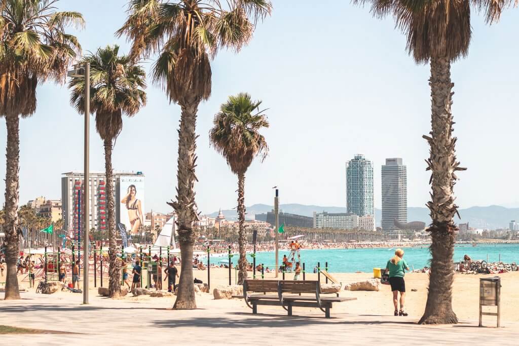 Strand in Barcelona