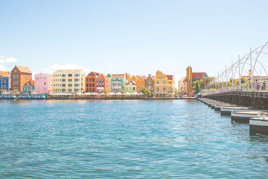 Willemstad auf Curacao in der Karibik