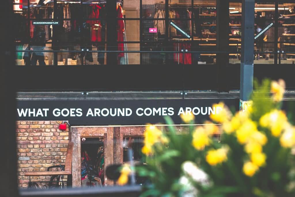 What goes around, Camden Market in London