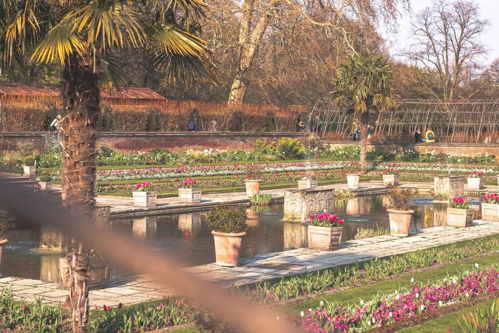 Sunken Garden in Kensinton in London