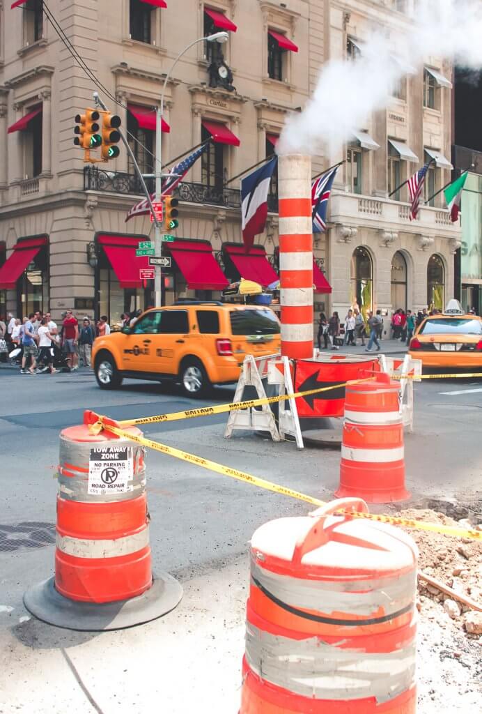 Rauchende Gullis in New York