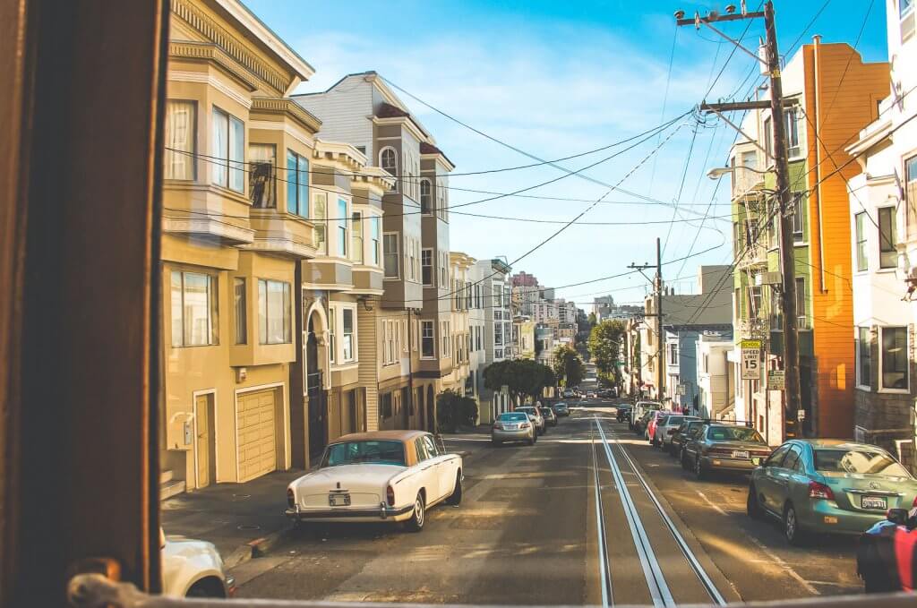 San Francisco aus einem Cable Car